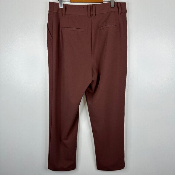Reitmans Signature Trouser High Rise Career Tapered Ankle Pant Dusty Rose/Mauve - Picture 2 of 4